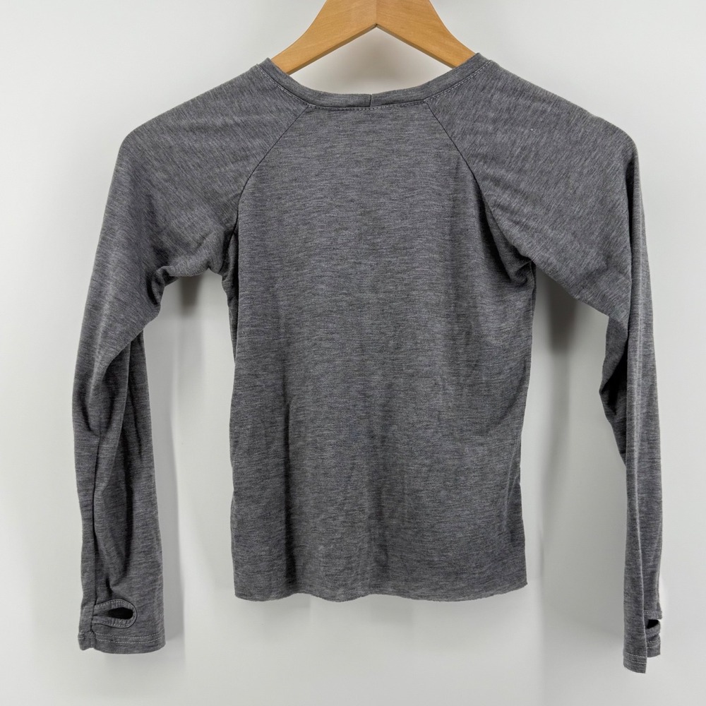 Girls Small Gray Cozy Long Sleeve Thumb‎ Hole Top NWT Soft Stretch Casual Tee